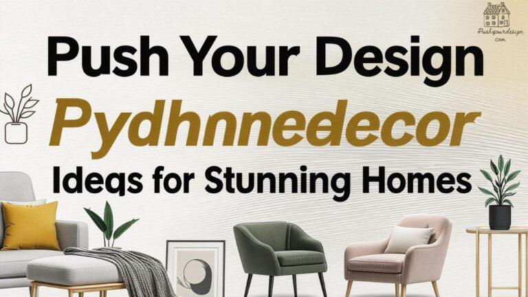 Push Your Design Pydhomedecor Ideas for Stunning Homes
