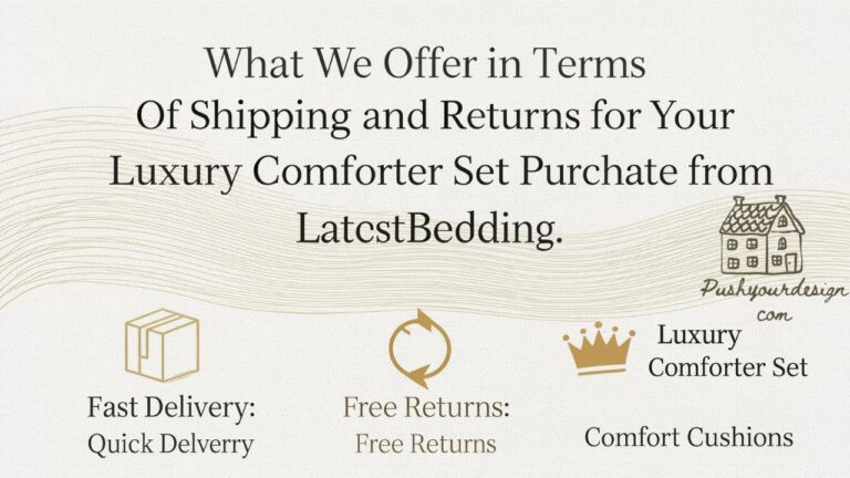 What We Offer in Terms of Shipping and Returns for Your Luxury Comforter Set Purchase from LatestBedding.