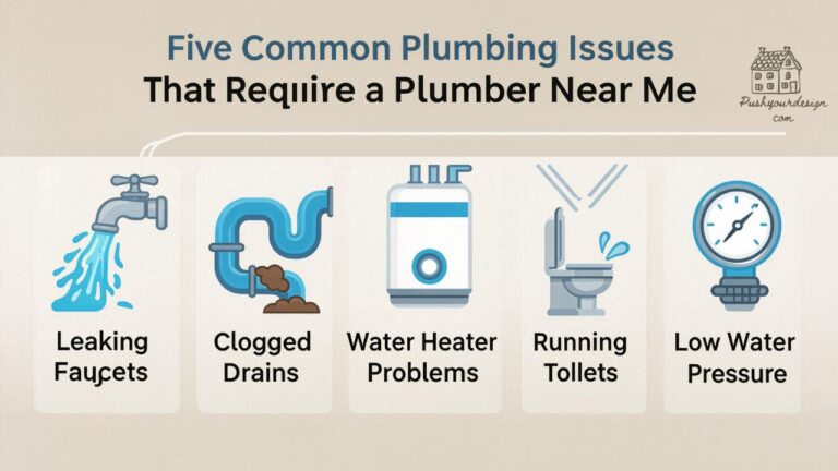Five Common Plumbing Issues That Require a Plumber Near Me